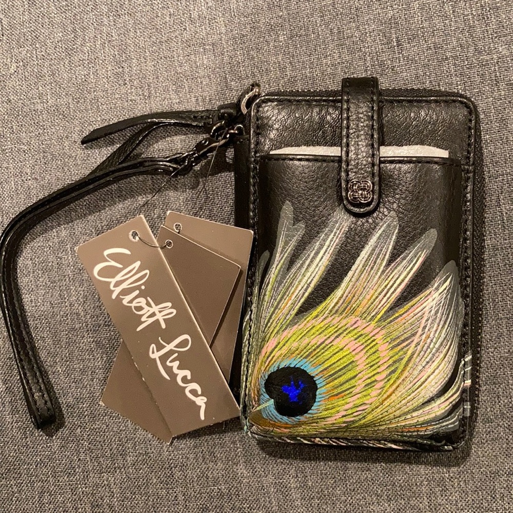 Elliot Lucca genuine leather phone case/wallet NWT